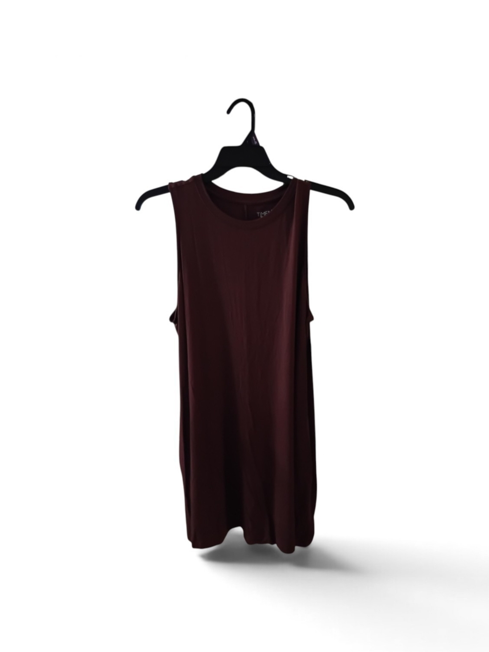 Time and Tru Brown Knit Swing Tank Dress - XXL (With Pockets!)